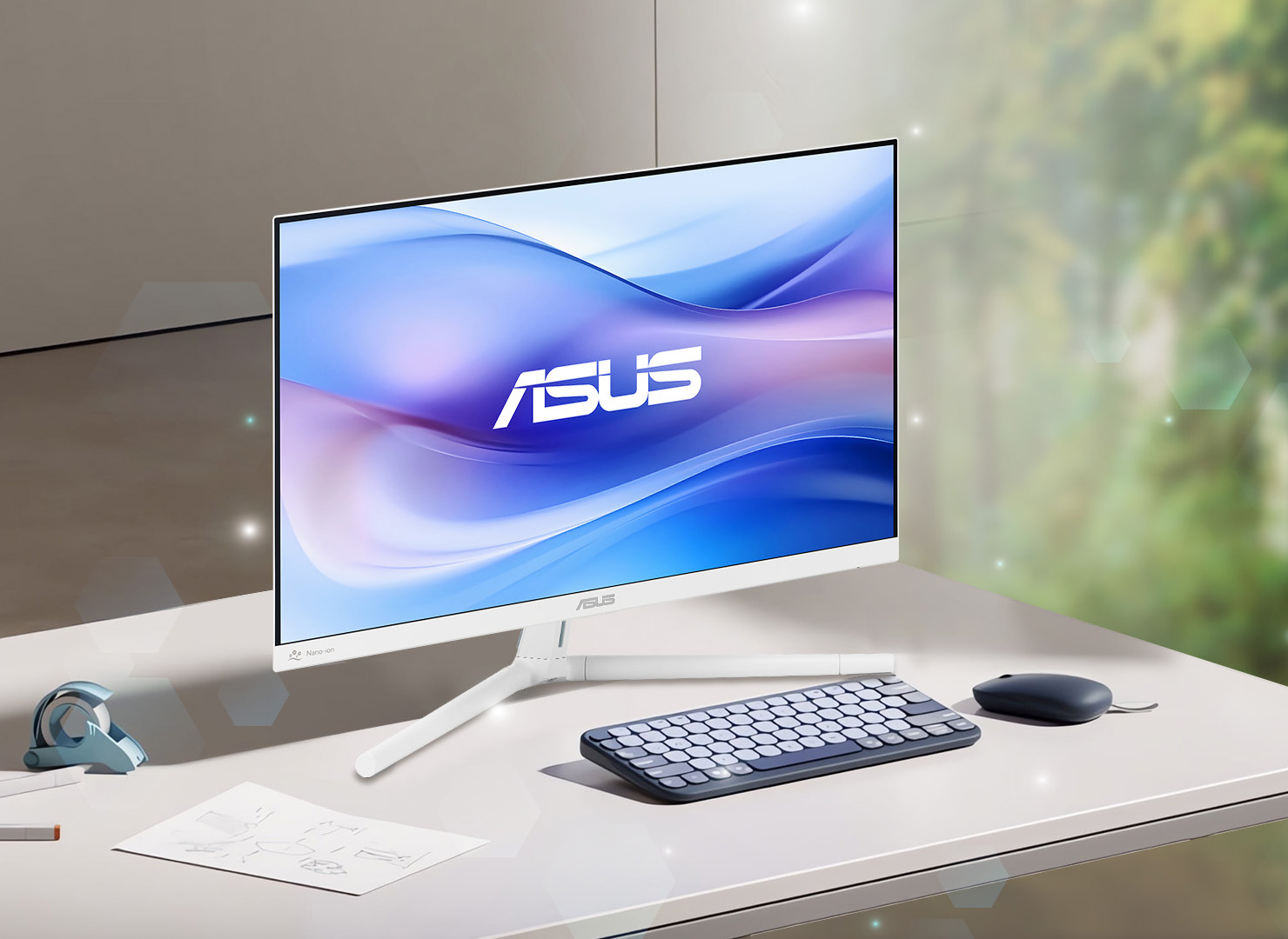 ASUS VU249HFI-W Eye Care Monitor – 24